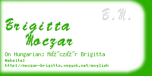 brigitta moczar business card